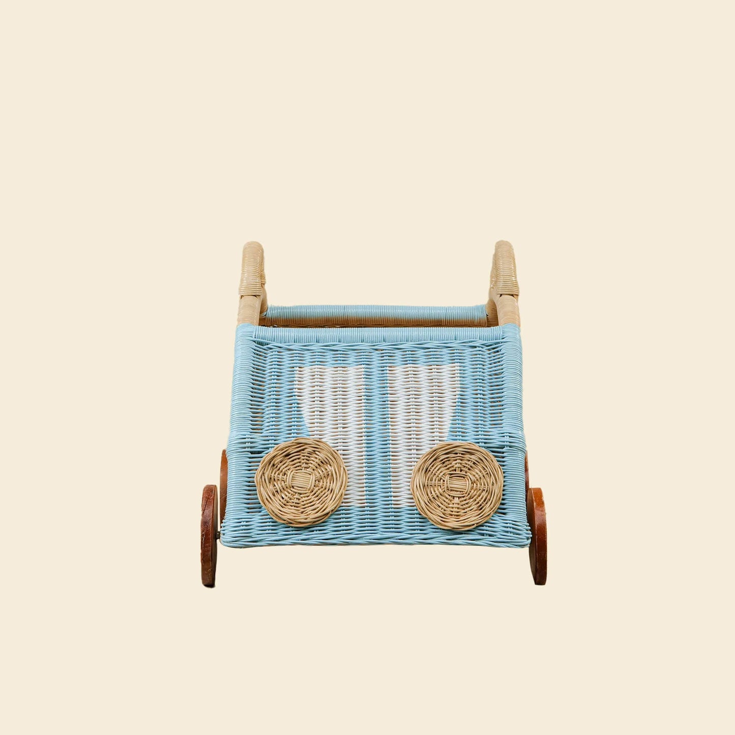 Handcrafted - Archie Storage Wagon - Rattan Wicker
