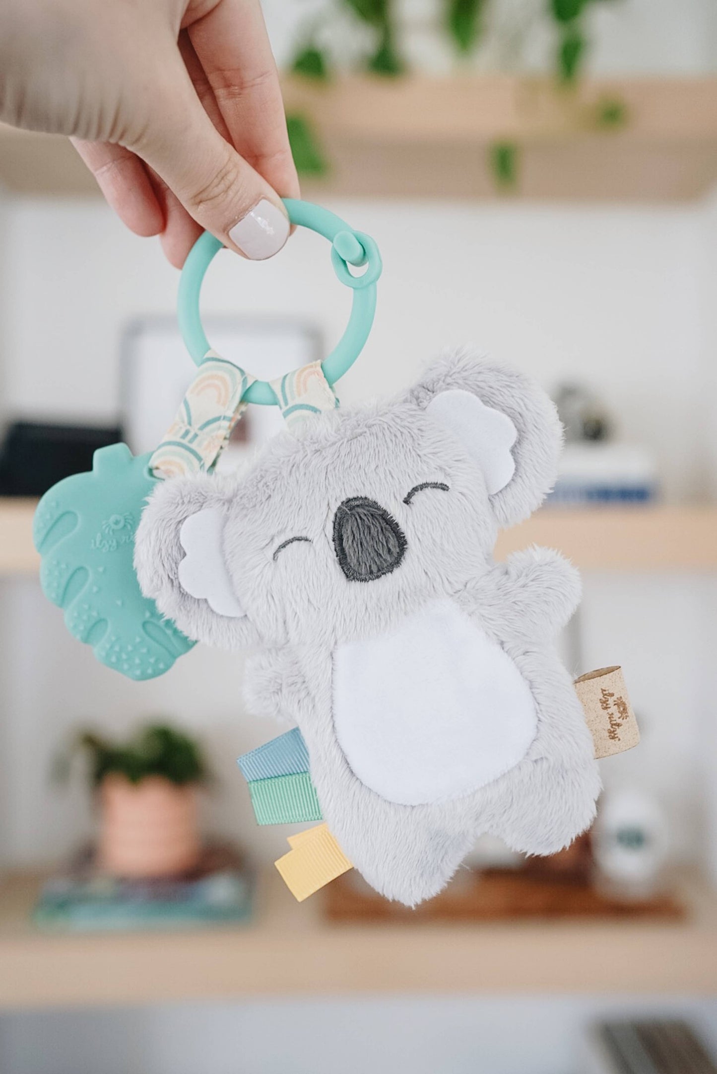 Itzy Pal™ Plush + Teether: Strawberry