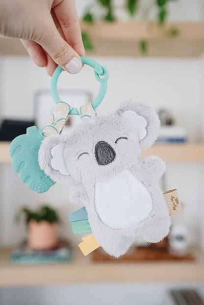 Itzy Pal™ Plush + Teether: Strawberry