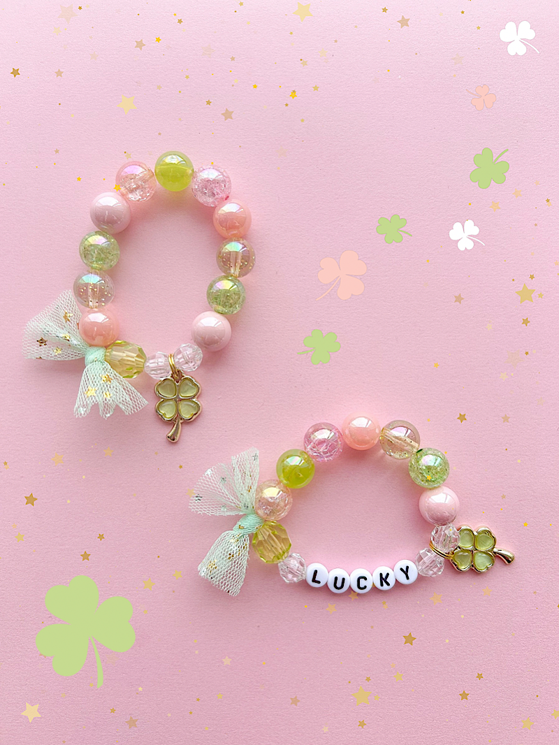St. Patrick’s Day Clover Kids Charm Bracelet