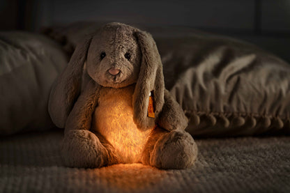 Light at Night Hoppie Rabbit Stuffed Plush, 11 Inches