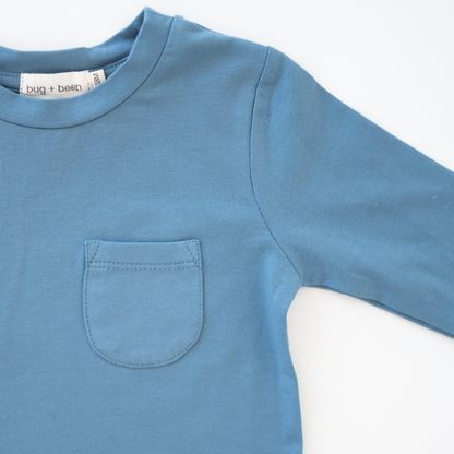 Charlie Long Sleeve Jersey Tee | Dark Cobalt: 6-7Y