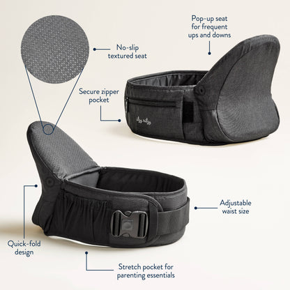 Itzy Hold & Fold™ Hip Seat Baby Carrier