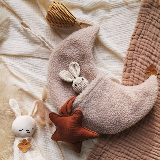 Tooth fairy pouch - Moon wall decor: Beige