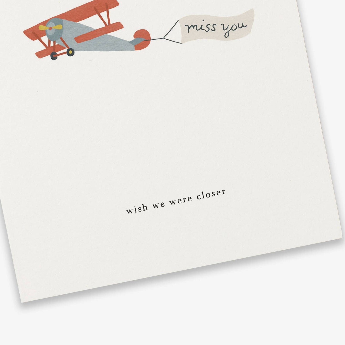 Greeting Card // Airplane (wish we were closer)