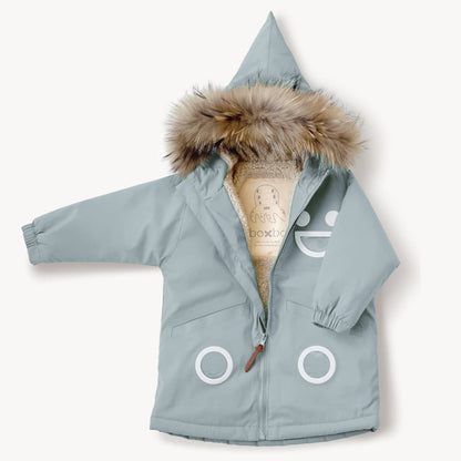 Warm Waterproof & Snowproof Kids' Winter Coat (Ice Blue)