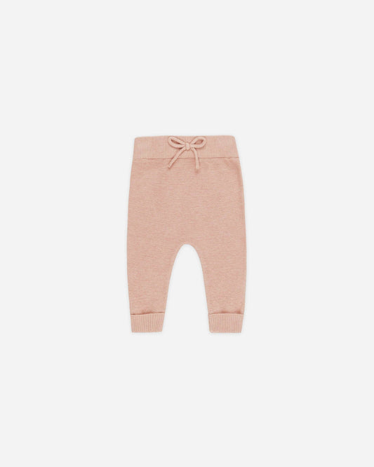 Knit Pant - Heathered Rose