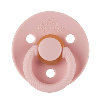 Itzy Soother™ Natural Rubber Paci Sets: Glow - Buttercream + Pistachio 6-18 M