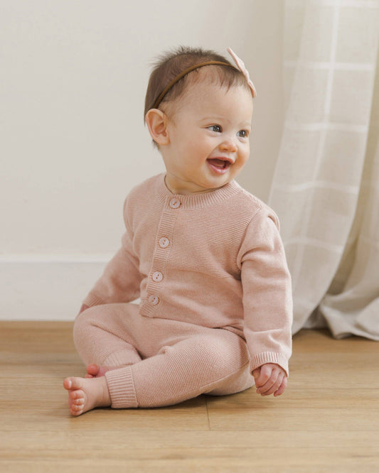 Knit Pant - Heathered Rose
