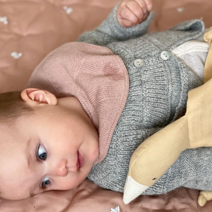 Cuddle Cloth - Organic Cotton - Ginger - With Pacifier Strap