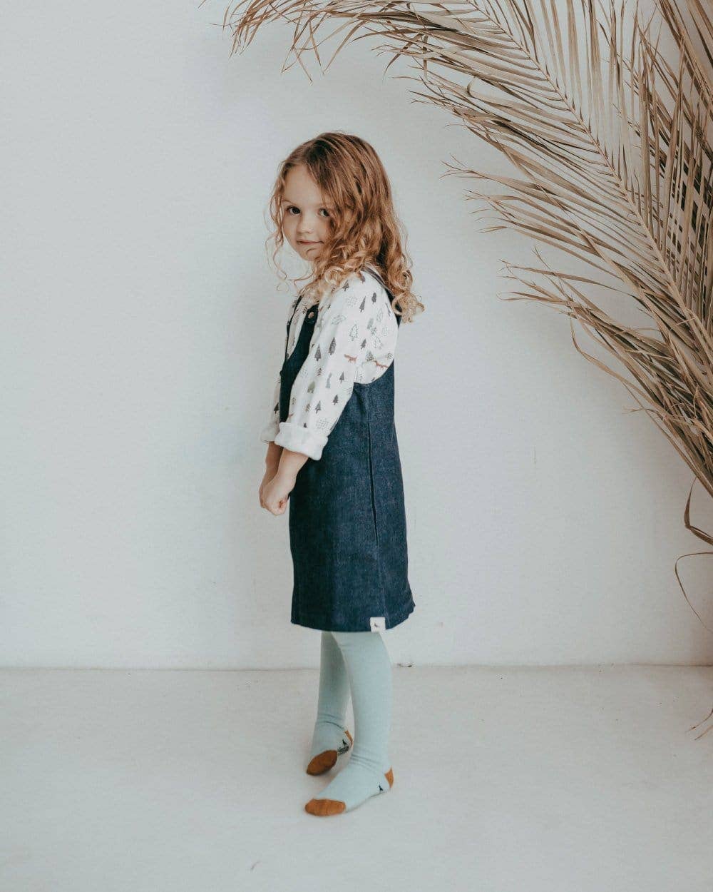 Sage Plain Tights: Sage / 3-5 Years