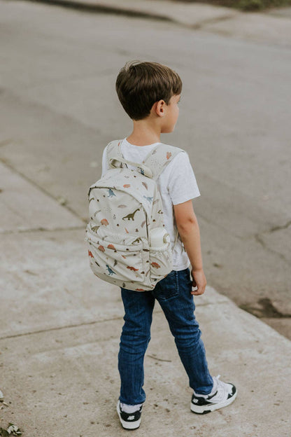 Mini Backpack - Taupe grid - Menoum Menoum