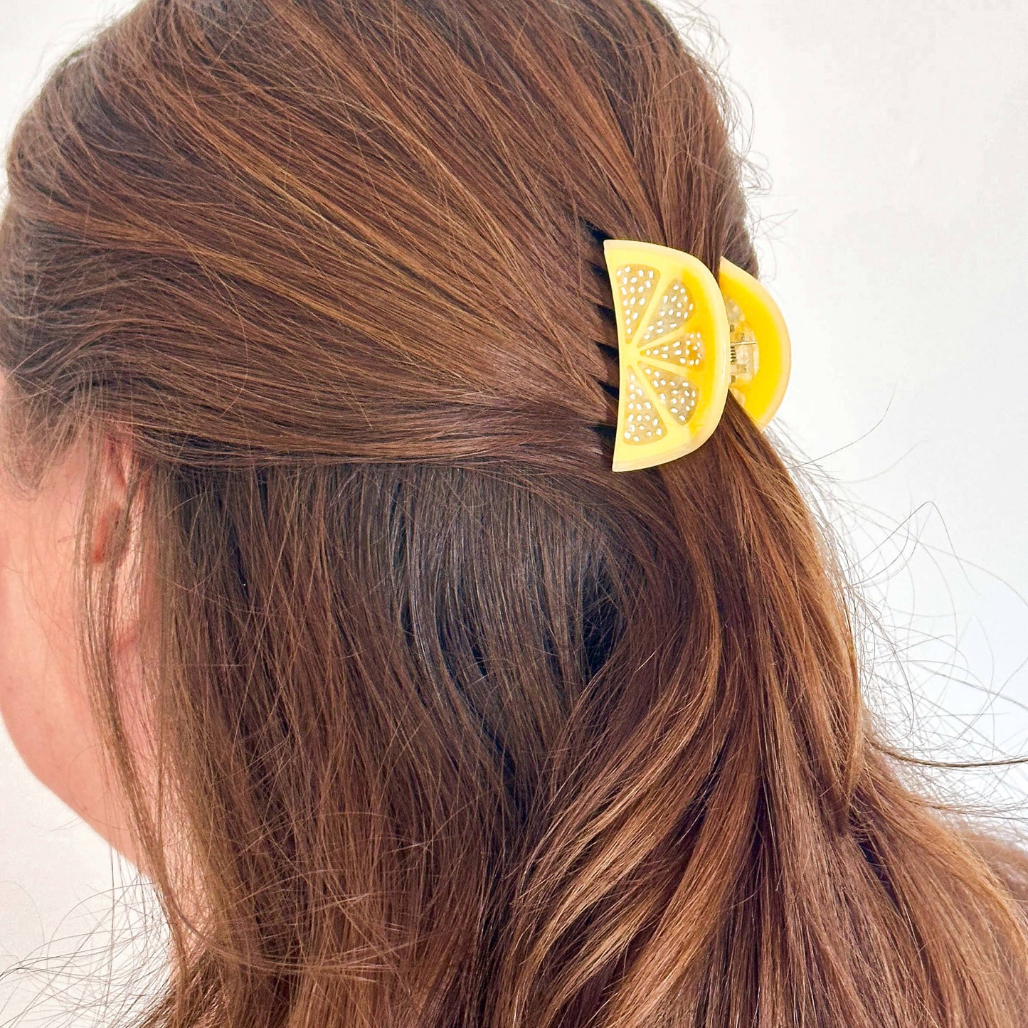 Lemon Slice Mini & Me Hair Claw Clip Set