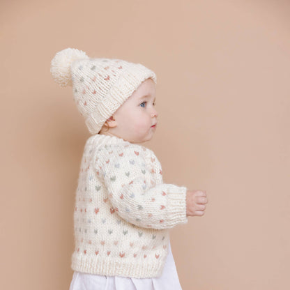 Sawyer Cardigan, Pastel Kids Baby Apparel Sweater Winter: XS; 6-12M