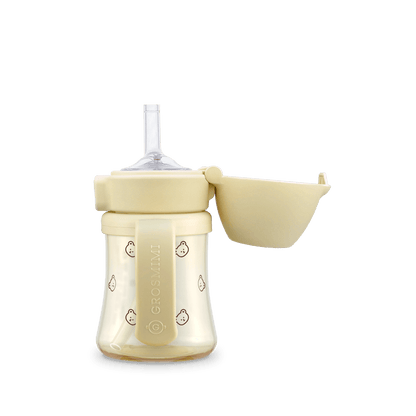 Grosmimi PPSU Straw Cup with Flip Top - 6oz (200ml)