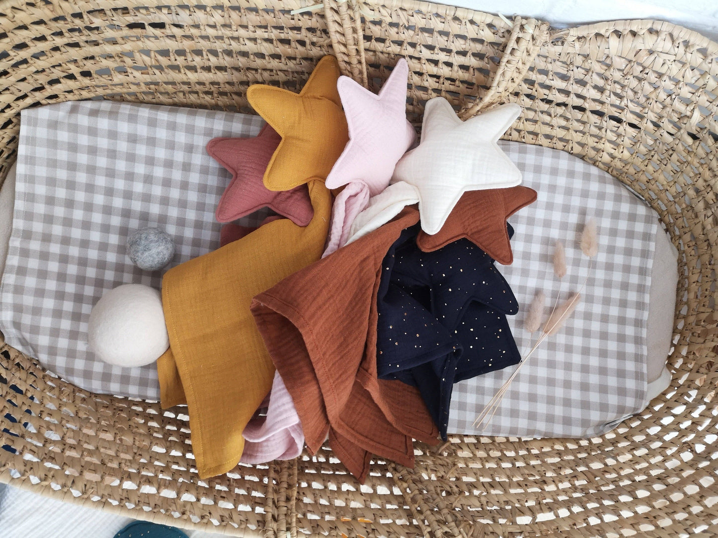 Star comforter - Baby security blanket: SIENNA PINK