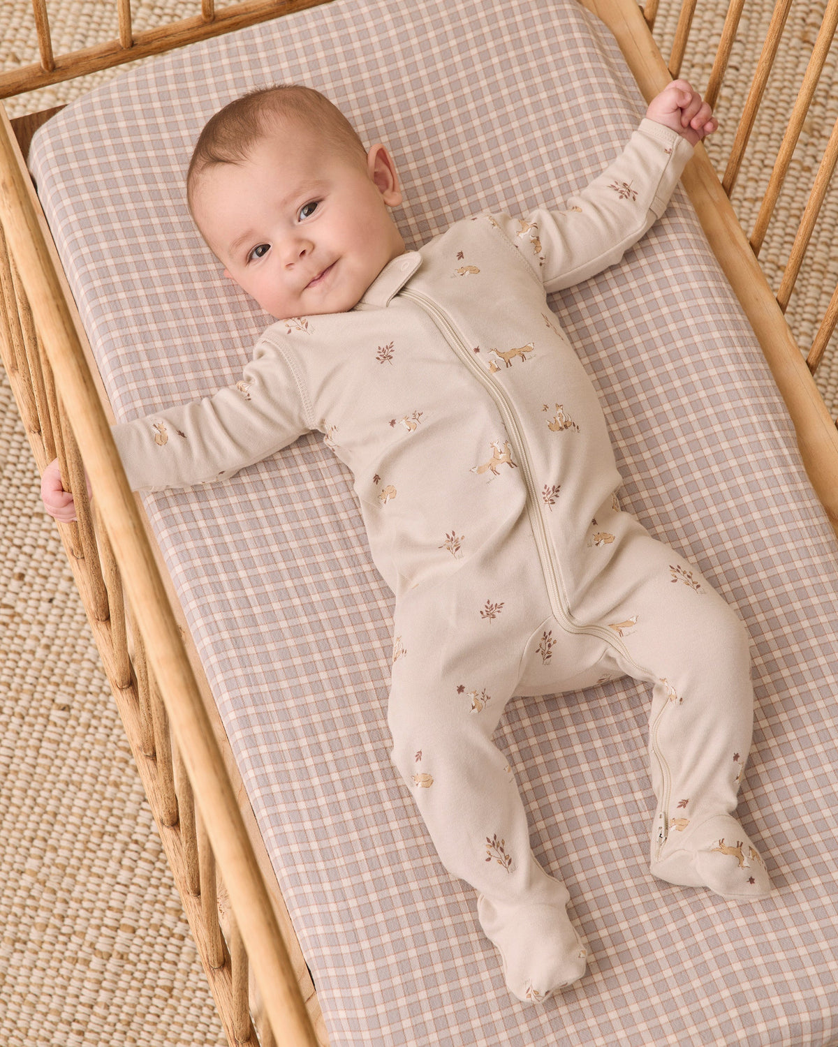 Zip Long Sleeve Sleeper Footie Fox Land