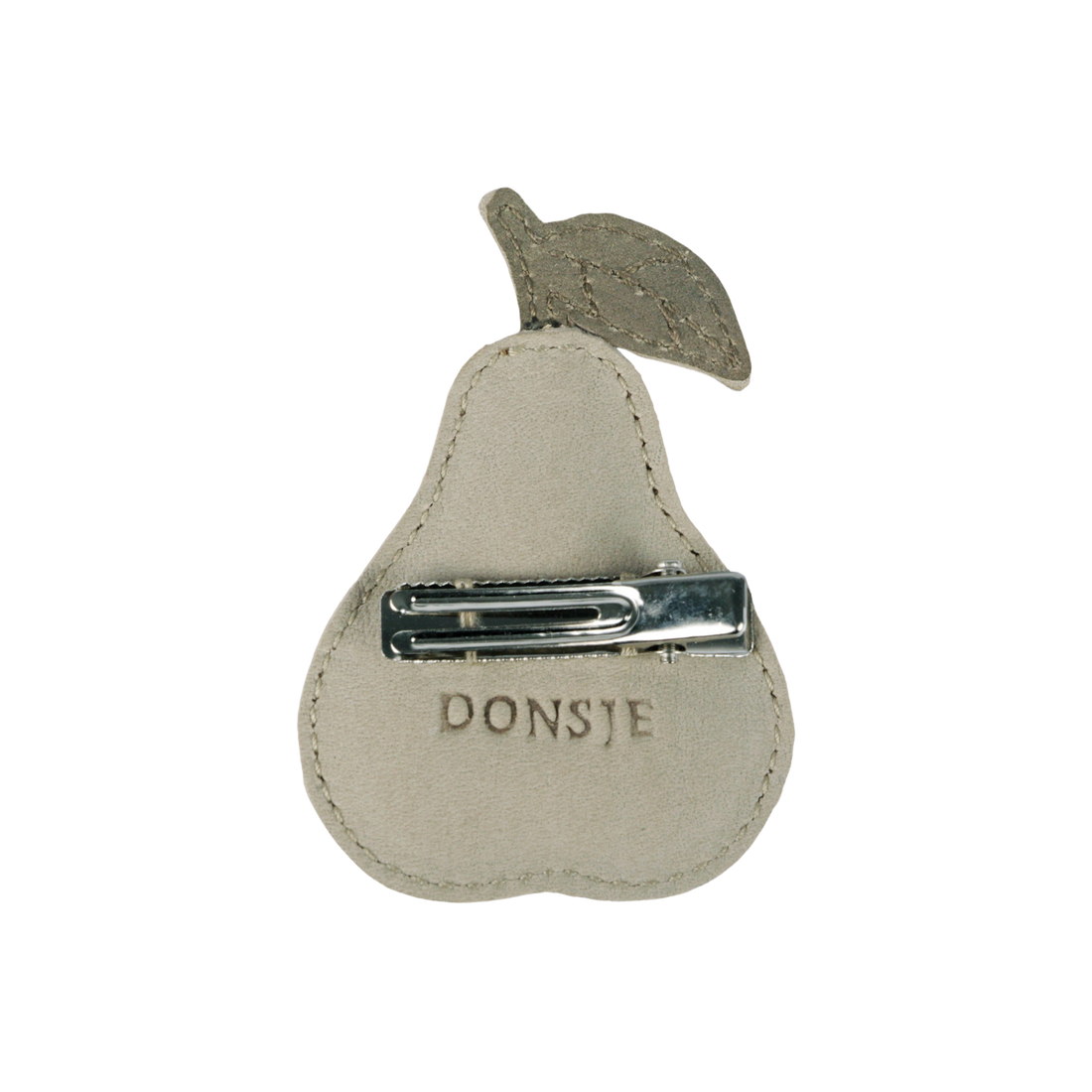 Nanoe Fruit Hairclip | Pear | Taupe Nubuck