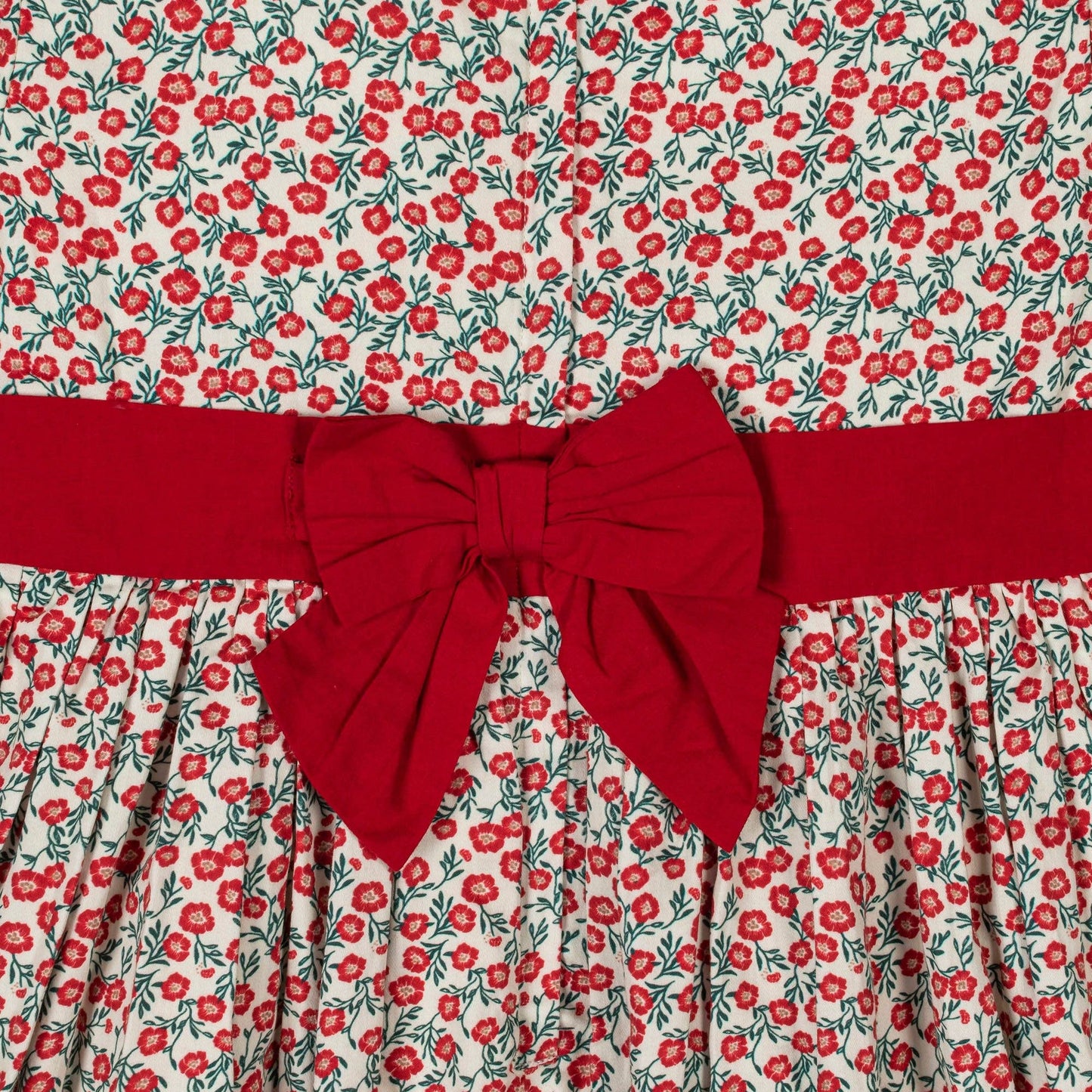 Organic Ruffle Collar Sateen Dress - Baby: London Floral / 18-24M