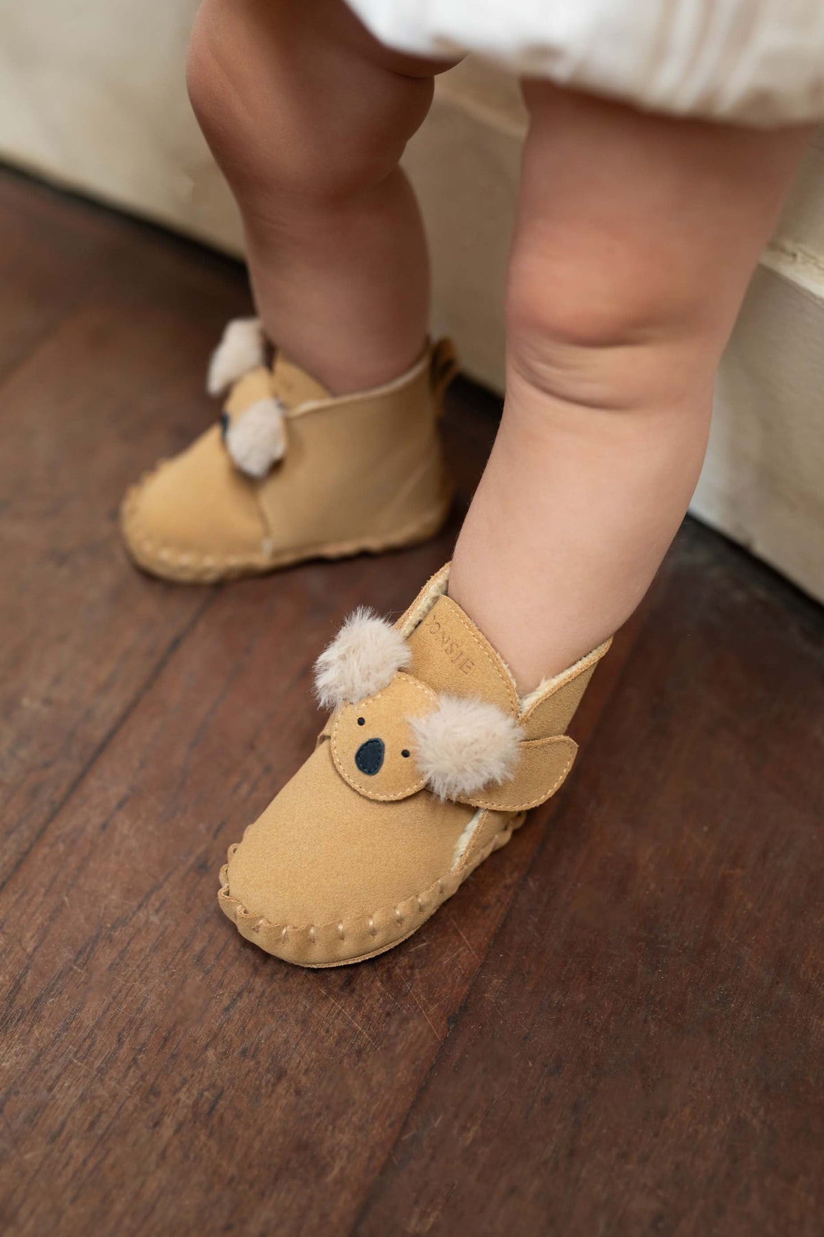 Pouty Booties | Fluffy Koala | Sand Suede - Sand Suede