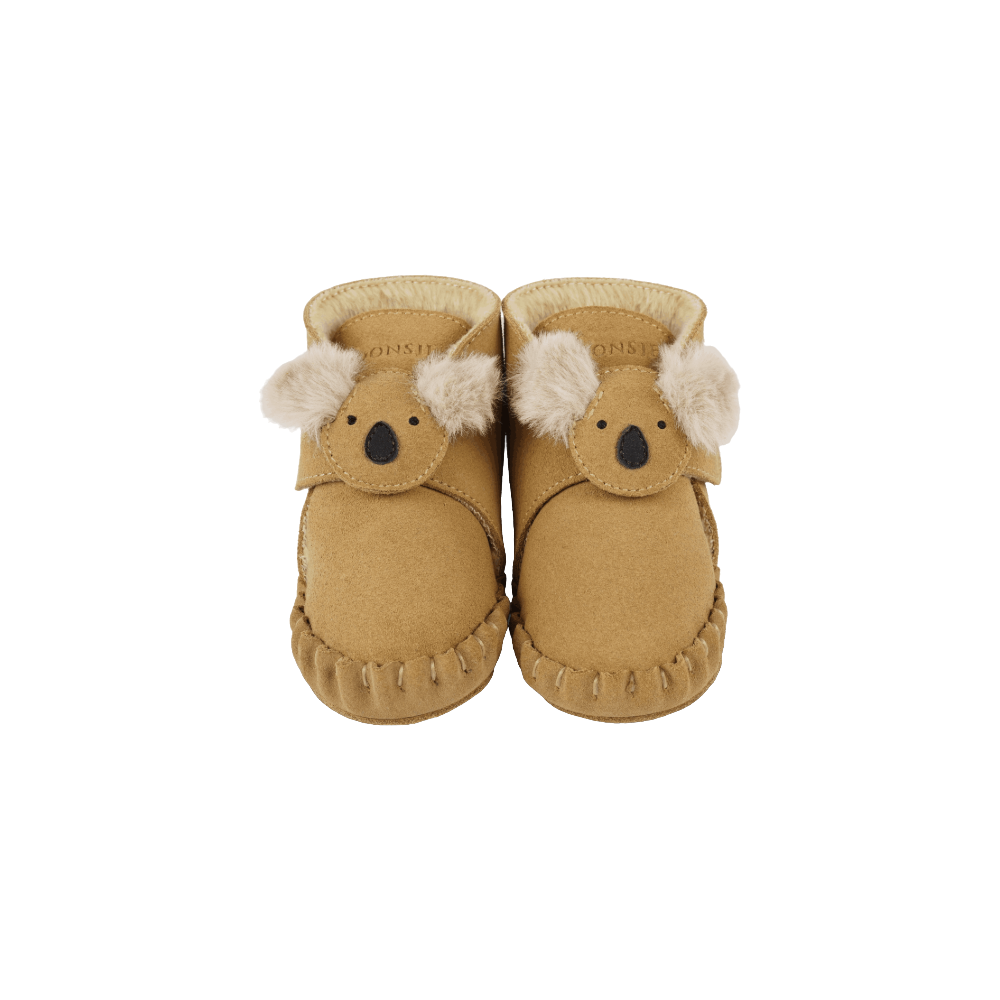 Pouty Booties | Fluffy Koala | Sand Suede - Sand Suede