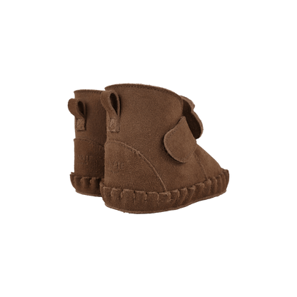 Pouty Booties | Fluffy Bear | Teddy Brown Suede - Teddy Brown Suede