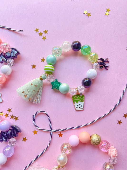 Starlette Collection - Witch’s Brew Bubble Tea Bracelet 