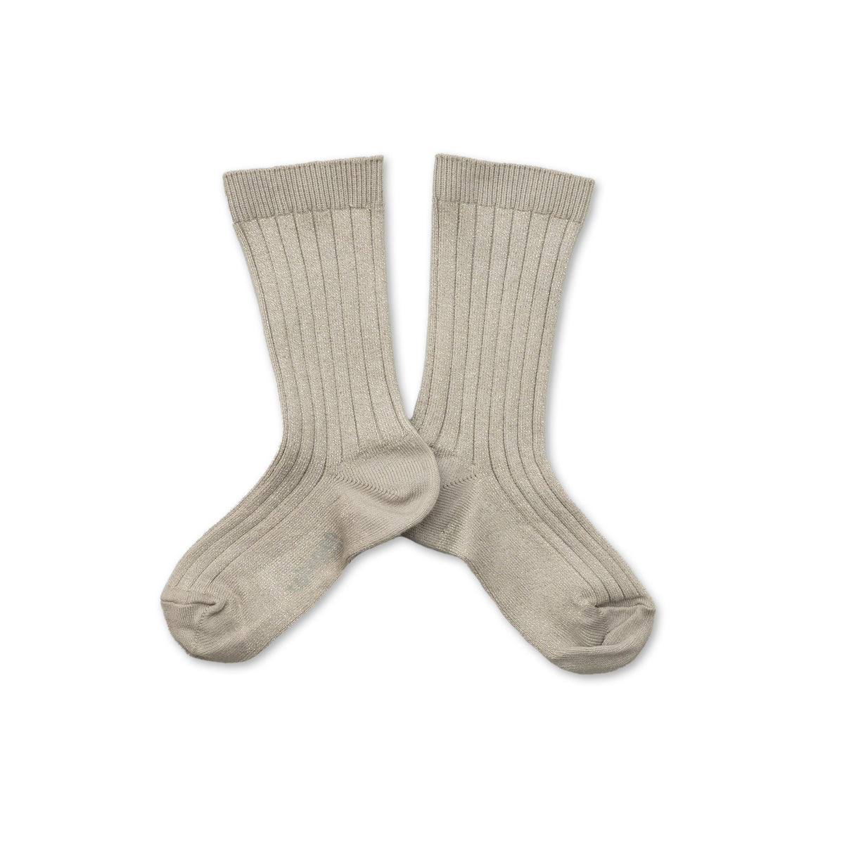 Collegien Victoire - Glitter Ribbed Crew Socks