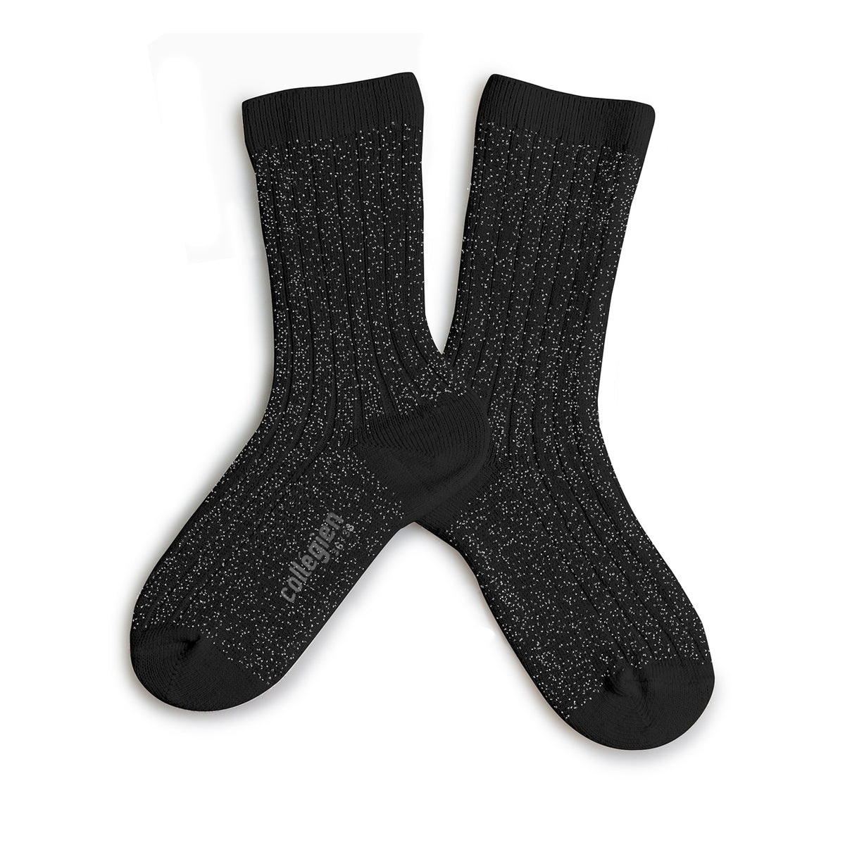 Collegien Victoire - Glitter Ribbed Crew Socks