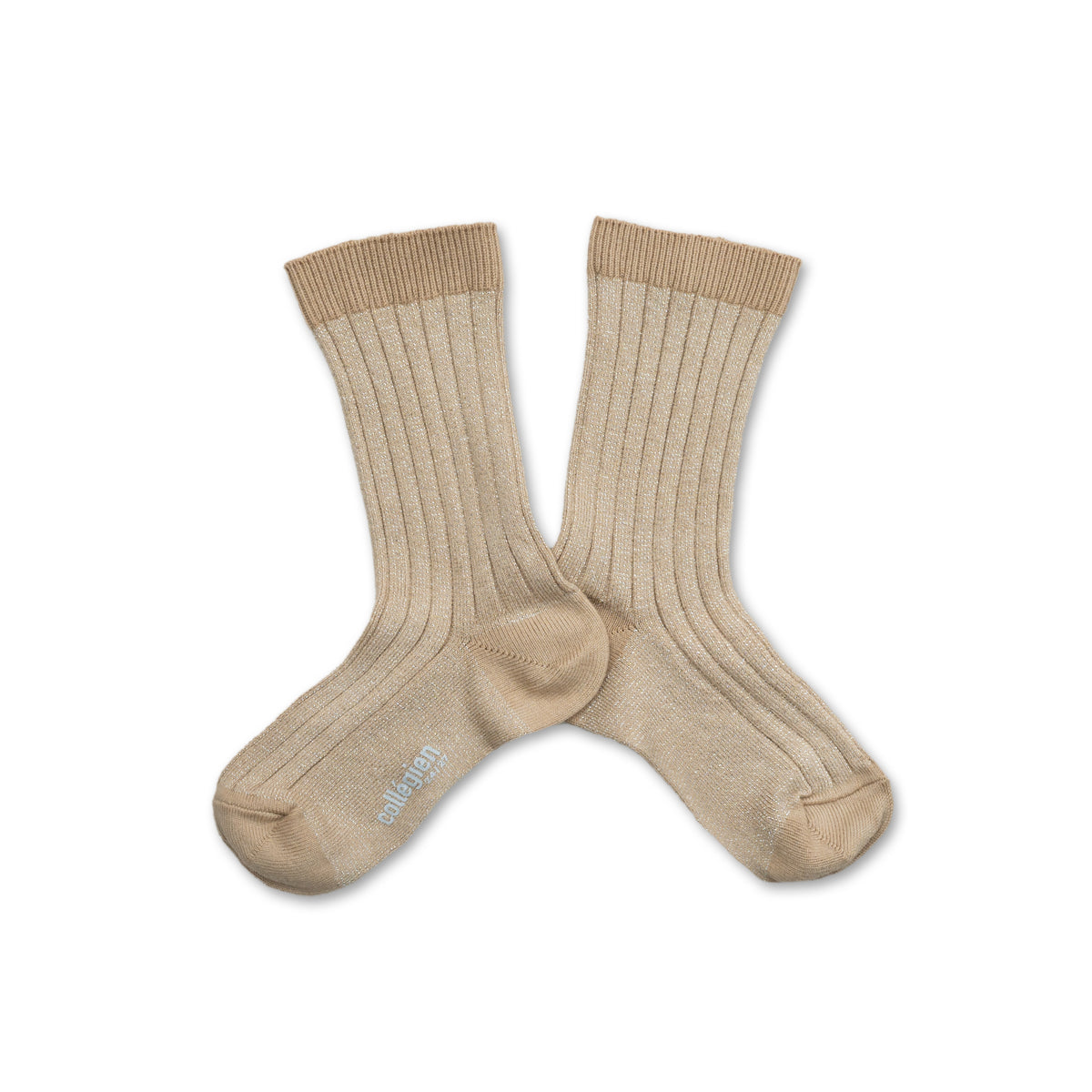 Collegien Victoire - Glitter Ribbed Crew Socks