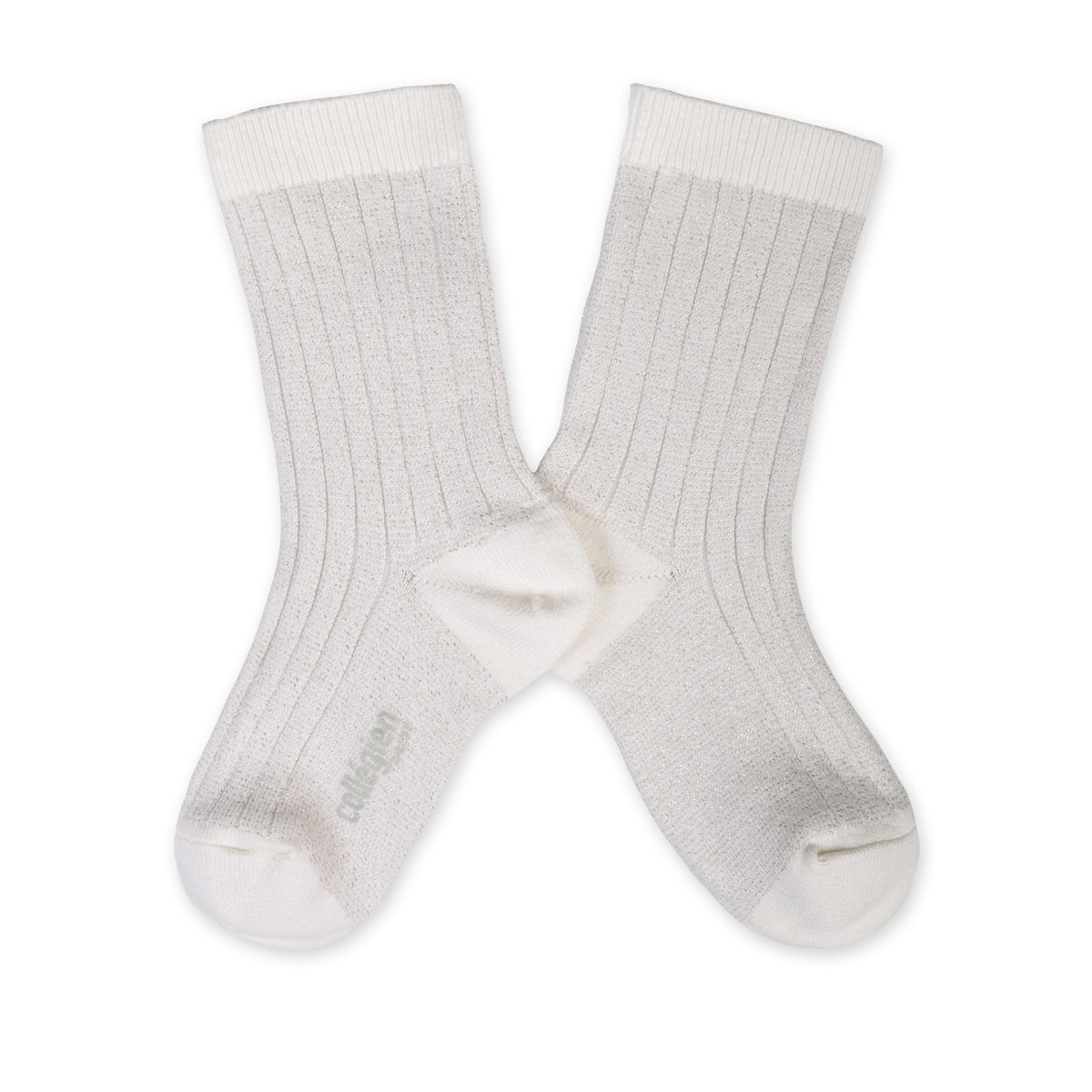 Collegien Victoire - Glitter Ribbed Crew Socks