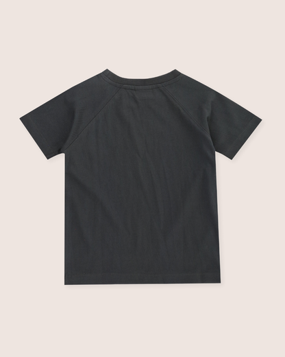 3D Bear Print Black T-Shirt: Ink / 2-3 Years