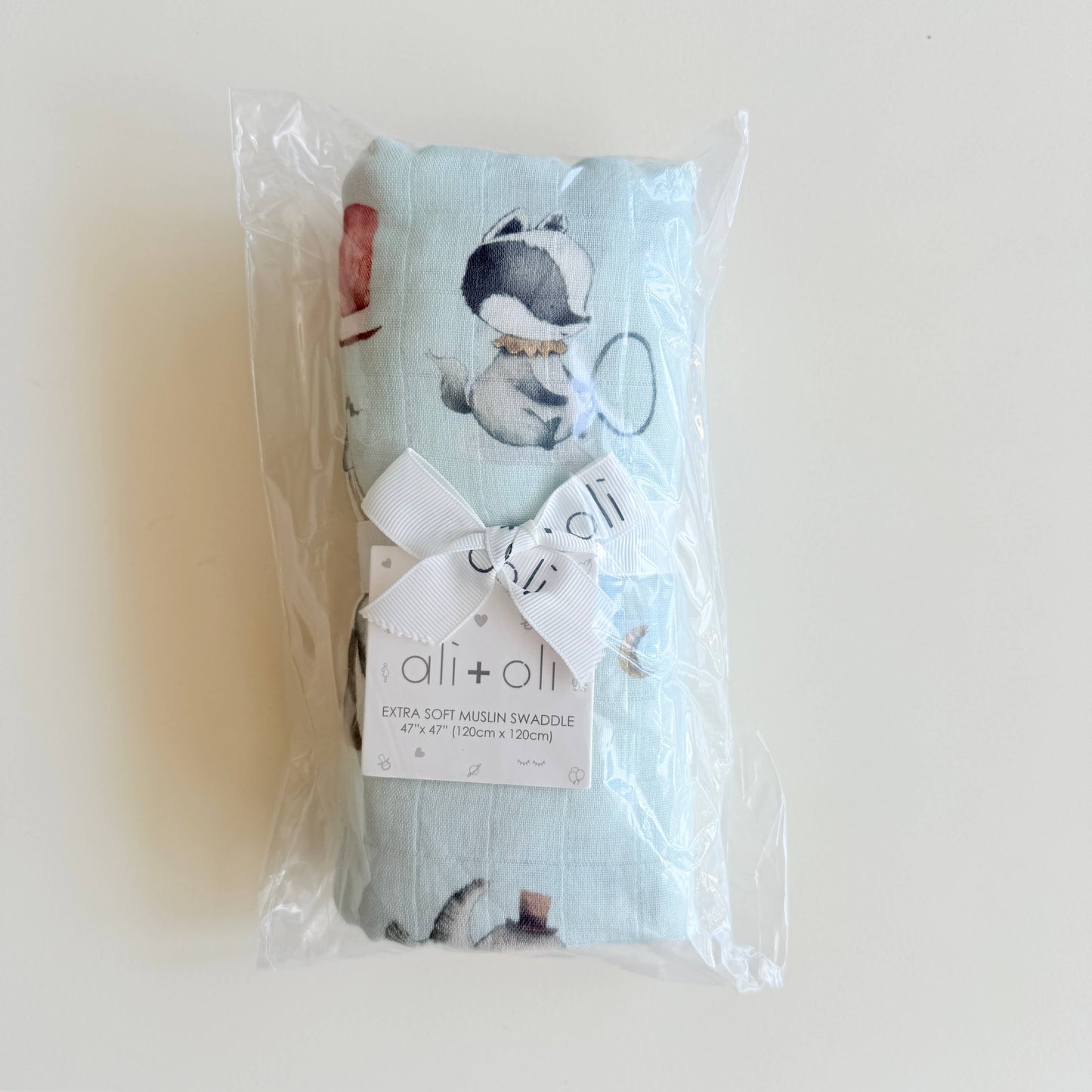Bamboo Muslin Swaddle Blanket (Circus)