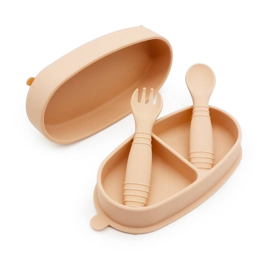 Wanderer Plate and Container Set: Peach