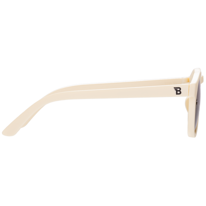 Sweet Cream Keyhole Sunglasses with Amber Lens: Ages 3-5
