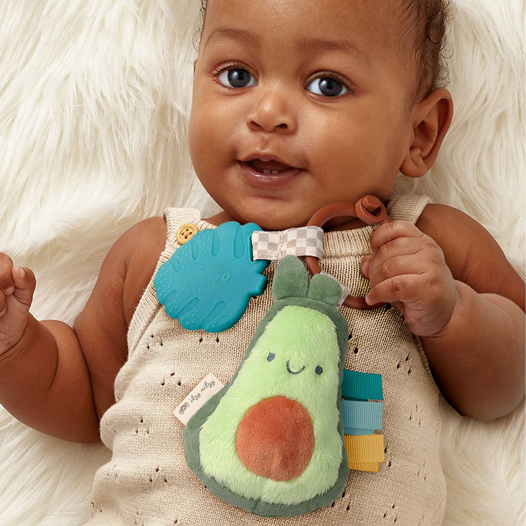 Itzy Pal™ Plush + Teether: NEW Mushroom