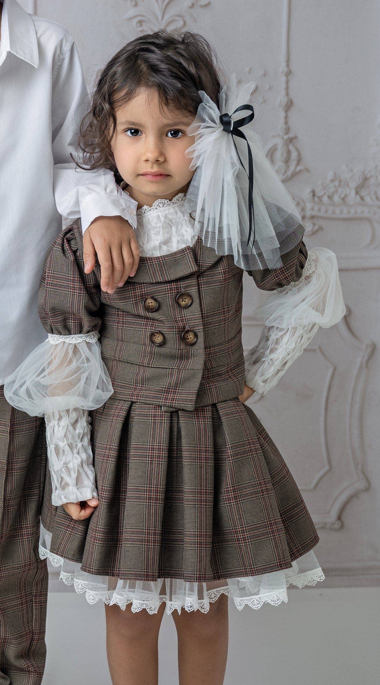 Mademoiselle Tulle Hair Bows: White