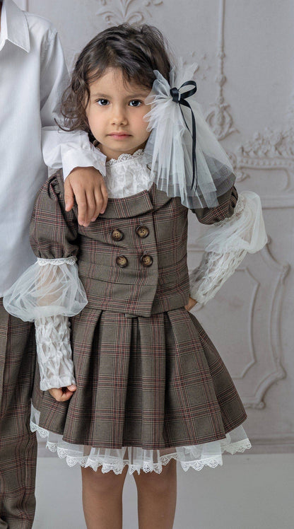 Mademoiselle Tulle Hair Bows: White