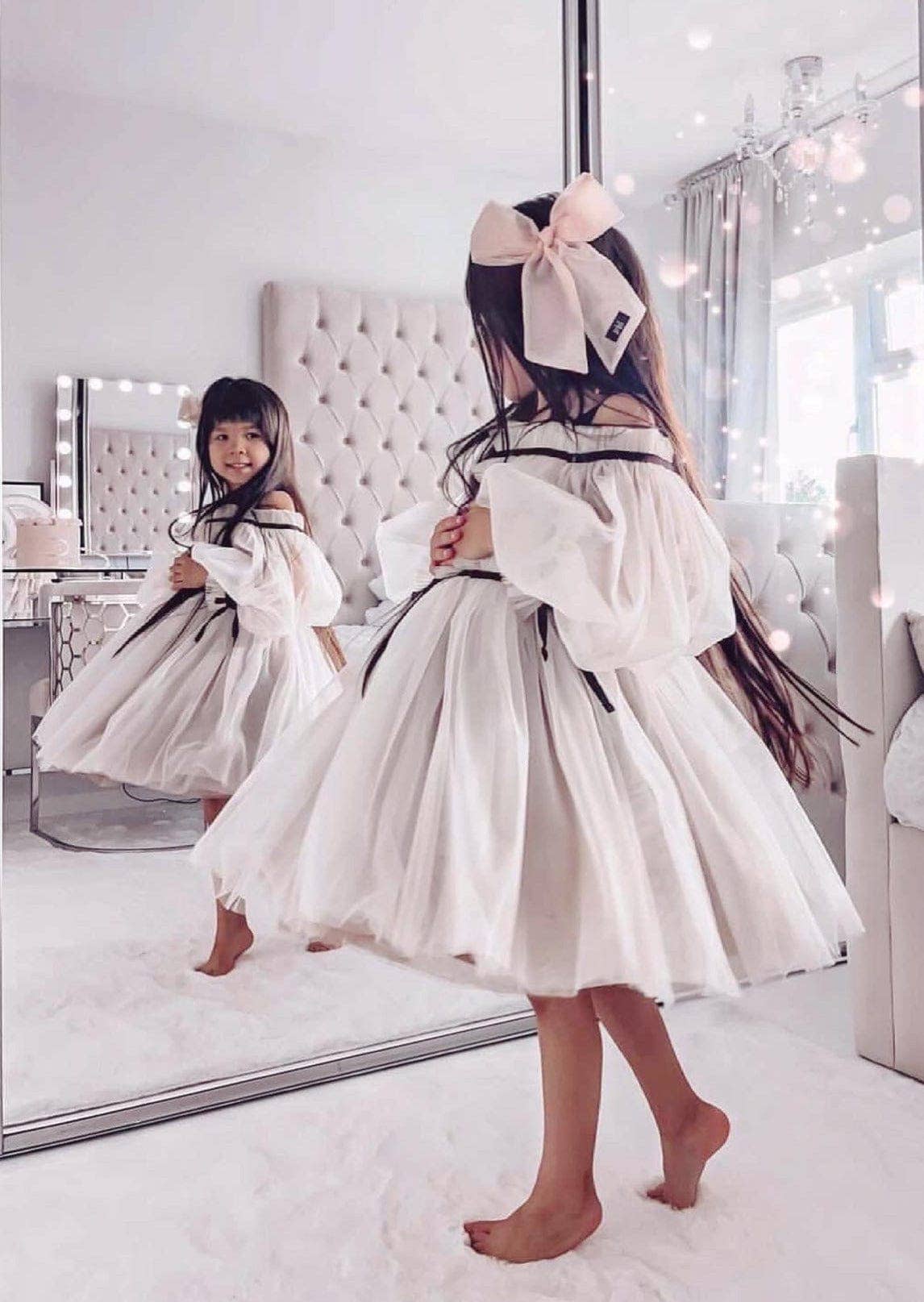 Coco-Caramel Tulle Dress: 2 Years