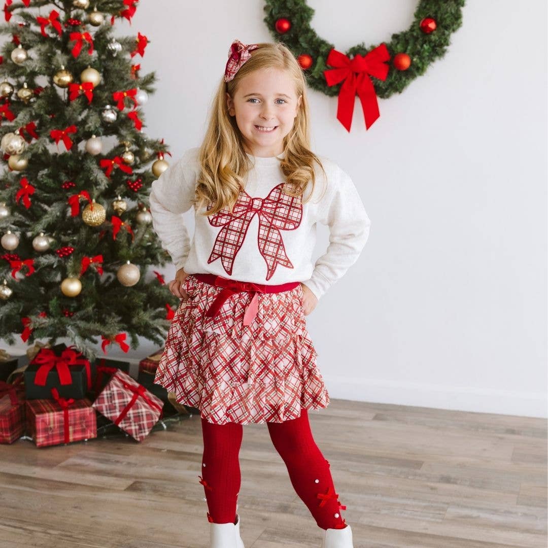 Christmas Plaid Layered Bow Headband - Hair Bows