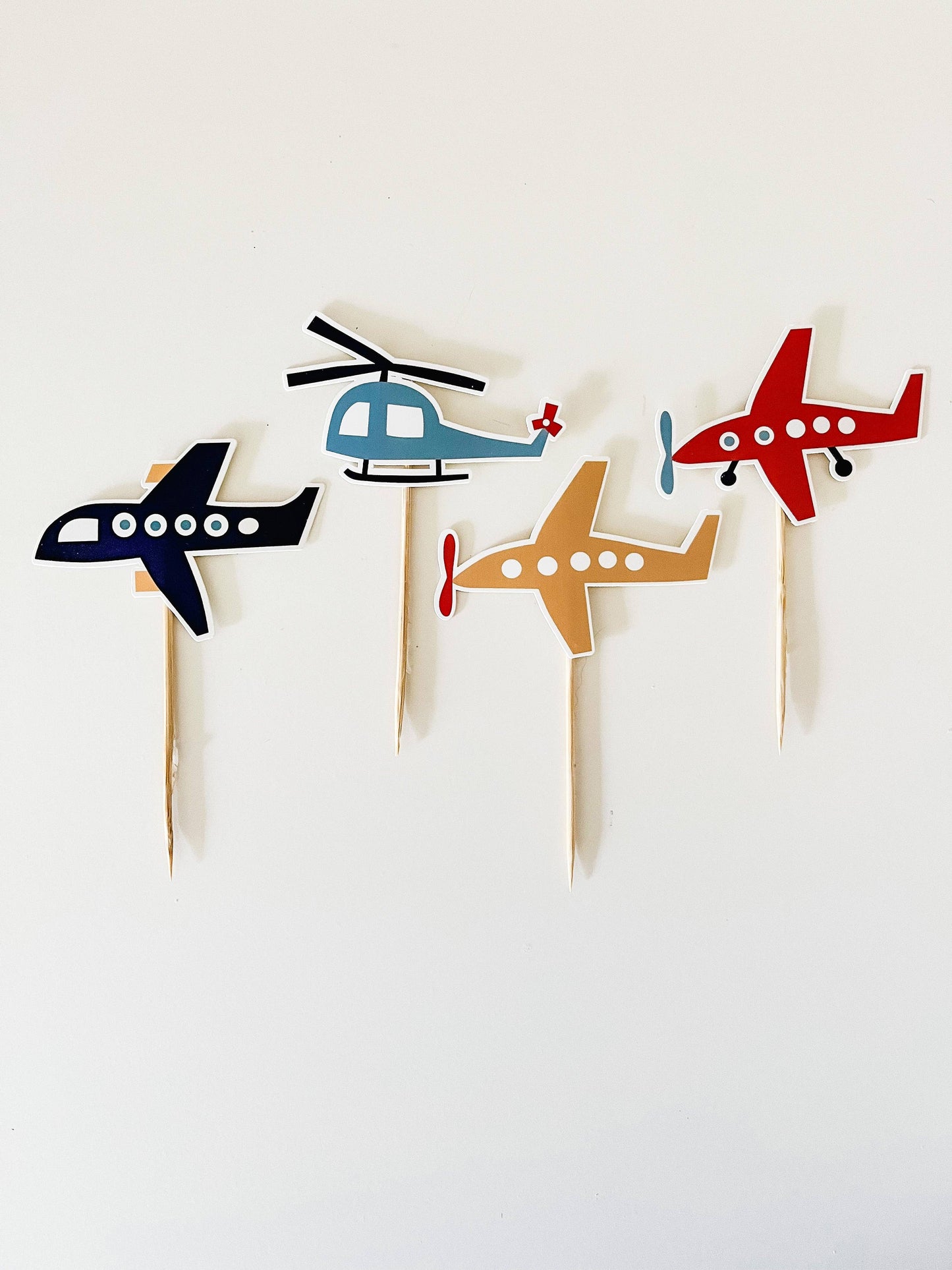 Airplane Cupcake Toppers