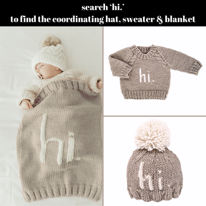 Hi. Pebble Crew Neck Sweater Baby & Toddler: 0-6 months