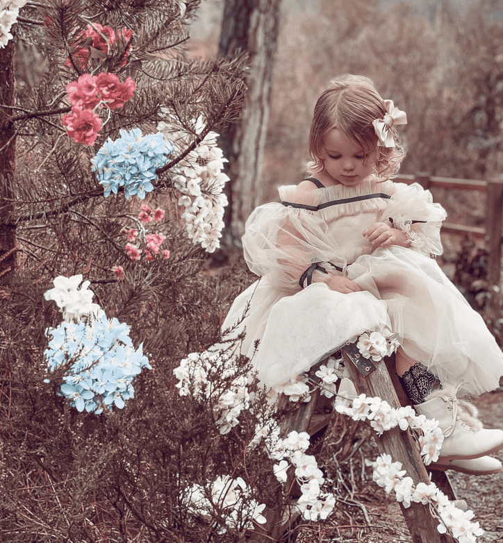 Coco-Caramel Tulle Dress: 4 Years