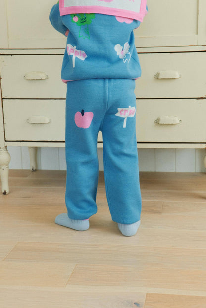 Apple Tree Jacquard Pants: 4T