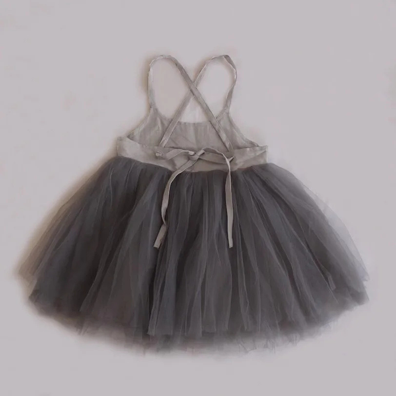Annie & Charles® organic linen tulle dress: Greenery