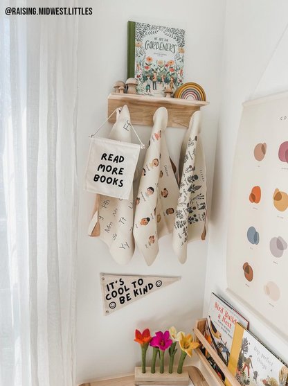 Read More Books Canvas Hang Sign - Bookish Canvas Decor