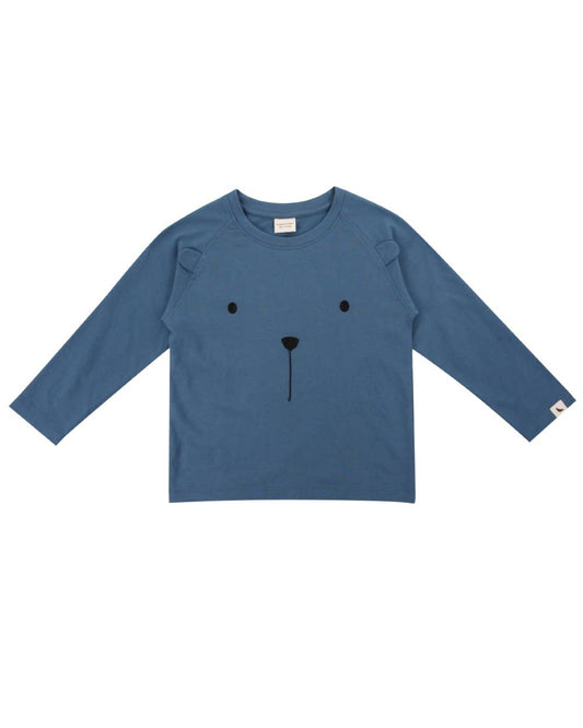 Bear Character Top: Ocean / 6-12 Months