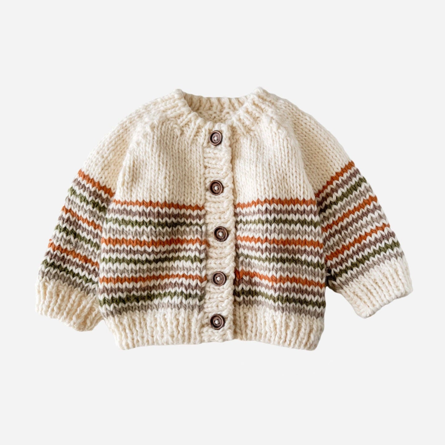 Woodland Stripe Cardigan Baby Kid Back to School Fall Winter: Woodland / M 2-3y