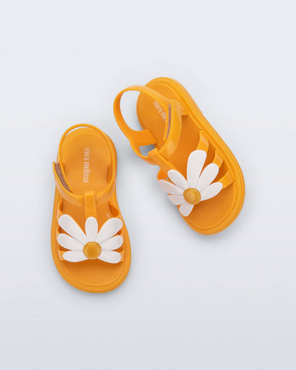 Mini Melissa Hip Bloomy Baby Sandals: Orange