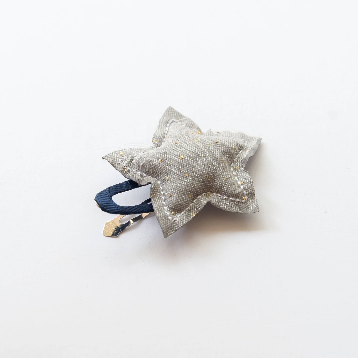 Twinkle Star Hair Clip | Grey & Navy